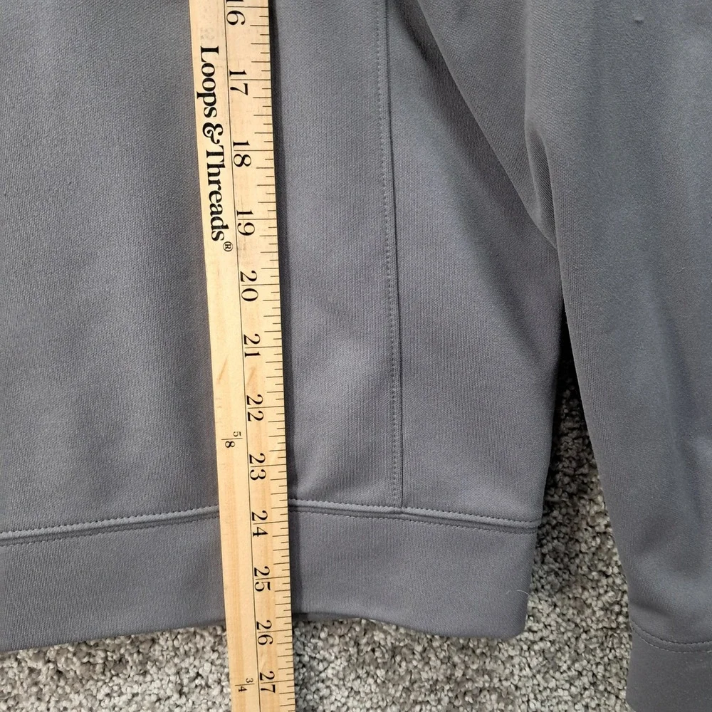 Under Armour Mens All season gear Track Jacket Grey White Stripe Full Zip Size M